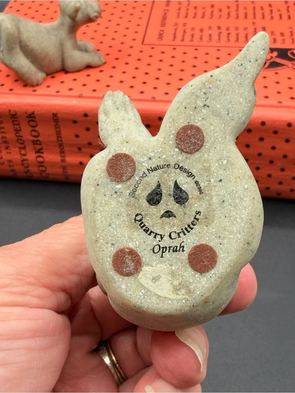 Vintage Set Of 2 Quarry Critters Oprah The Otter And Chance The Cow Retired
